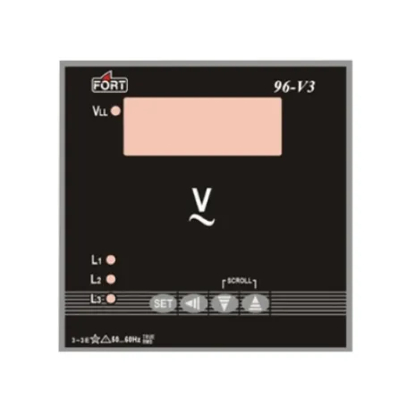 VOLT METER FORT AC DIGITAL VOLT METER 3P/3W, 3P/4W 72/96-V3 1 72_96_v3