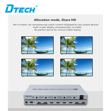 DTECH MATRIX SWITCH HDMI Matrix Switch DT-7444 5 74446