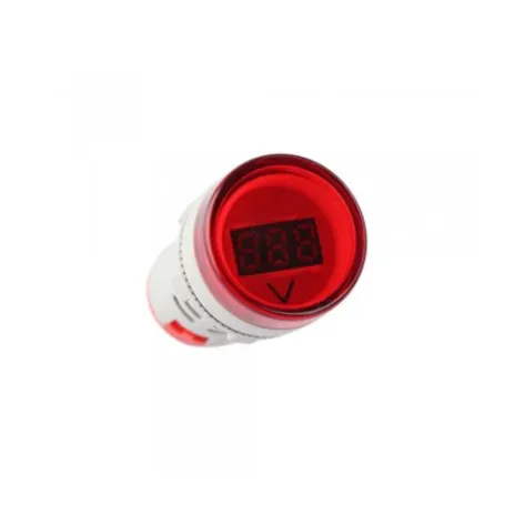 INDICATOR LAMP FORT PILOT LAMP LED WITH VOLT METER AD116-22DSV 1 ad116_22dsv