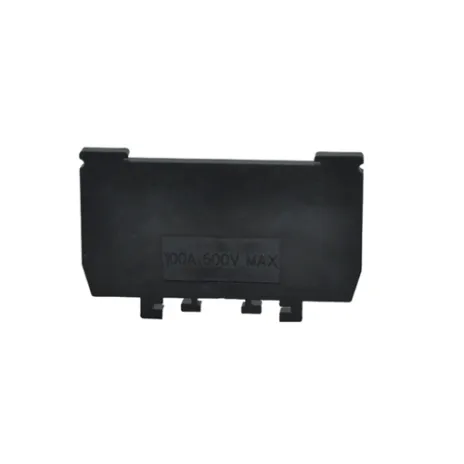 DIN RAIL TERMINAL BLOCK FORT END PLATE FOR TERMINAL BLOCK MODEL TEND CBR-10A/20A/30A/60A/100A 3 cbr_100_end_plate