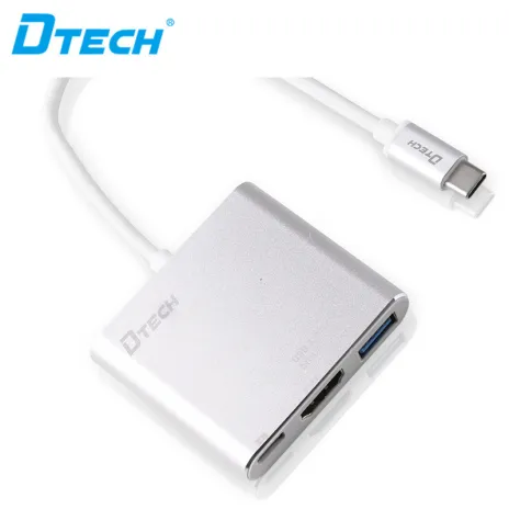 DTECH TYPE-C CONVERTER TYPE-C TO HDMI 4K+USB3.0+PD CONVERTER CABLE DT-T0022 1 dt_t00221