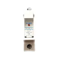 FORT DIN RAIL MOUNTING FUSE HOLDER WITH LAMP MODEL MCB RT13832X